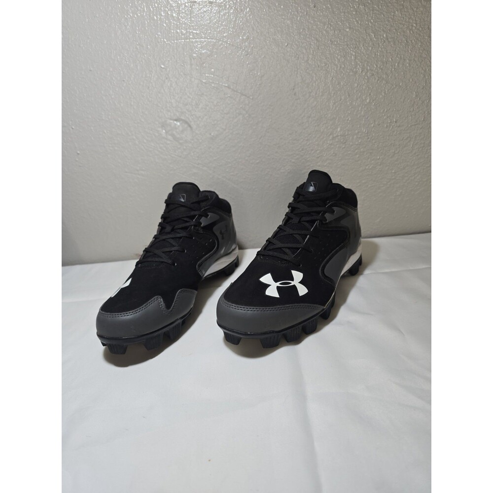 Under Armour Leadoff MLB Authentic Mens Pre-owned Black Baseball Cleats - sz.8.5